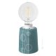 BOLLE Tischlampe Abat-jour Nachttischlampe authentische piemontesische Keramik handgefertigt und dekoriert blau