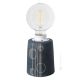 BOLLE Tischlampe Abat-jour Nachttischlampe authentische piemontesische Keramik handgefertigt und dekoriert grau