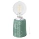 BOLLE Tischlampe Abat-jour Nachttischlampe authentische piemontesische Keramik handgefertigt und dekoriert grün