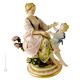 MUTTER MIT KIND 695 Italienische Porzellan Figur handbemalt elegant exklusiv Wohnkultur