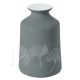 GINKO Italienische Keramik Vase handgemacht handbemalt von Hand dekoriert Blättermotiv