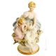 MUTTER 822 Italienische Porzellan Figur handbemalt Wohnkultur hochwertig exklusiv stilvoll 