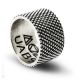 ANELLO HOLE LINE DOTWORK Ring 925 Sterling Silber Nickelfreie authentisch Made in Italy