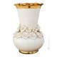 TRIPUDIO Italienische Keramik Vase handgemacht 24k Goldfarbe Swarovski-Kristalle Barockstil
