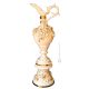 AURORA Italienische Keramik Vase handgemacht 24k Goldfarbe Swarovski-Kristalle Barockstil