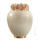 MELONE Italienische Keramik Vase handgemacht 24k Goldfarbe Swarovski-Kristalle Barockstil
