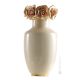 VIERO Italienische Keramik Vase handgemacht 24k Goldfarbe Swarovski-Kristalle Barockstil
