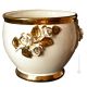 PORTAVASO Übertopf Blumentopf Keramik Barockstil mit 24k Goldfarbe Swarovski-Kristalle