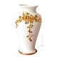 AFFASCINANTE Italienische Keramik Vase handgemacht 24k Goldfarbe Barockstil handbemalt