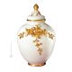 AVVENENTE Italienische Keramik Vase handgemacht 24k Goldfarbe Barockstil handbemalt