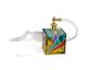 PICASSO Parfumflasche Spray sprühen Vernebler handbemalt authentisch Gold-Farbe Details 24k