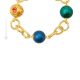 FIORATO Murano Glas Schmuck Kette Damen mundgeblasene Glasperlen 24k Goldblatt Perlenkette