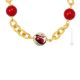 FUNNY Murano Glas Schmuck Kette Damen mundgeblasene Glasperlen 24k Goldblatt Perlenkette modern