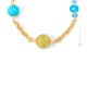 MERLETTO Murano Glas Kette Damen mundgeblasene Glasperlen hochwertig 24k Goldblatt Perlenkette