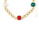 DENISE Murano Glas Kette Damen mundgeblasene Glasperlen elegant 925 Silberblatt Perlenkette