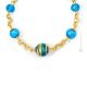ORO Murano Glas Schmuck Kette Damen mundgeblasene Glasperlen 24k Goldblatt Perlenkette Luxus
