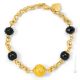 FASCIA ORO 5 Muranoglas Armband Damen Luxusschmuck 24k Goldblatt elegant mundgeblasene Glasperlen