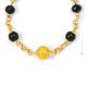 ORO Muranoglas Schmuck Kette Damen mundgeblasene Glasperlen 24k Goldblatt Perlenkette elegant