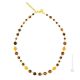 SCRIGNO Murano Glas Kette Damen mundgeblasene Glasperlen Künstlerisch Tigerauge Perlen Perlenkette