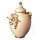 DELIZIOSO Italienische Keramik Vase handgemacht 24k Goldfarbe Swarovski-Kristalle Barockstil
