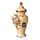 GRADEVOLE Italienische Keramik Vase handgemacht 24k Goldfarbe Swarovski-Kristalle Barockstil