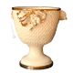 COPPA Exklusives Ornament aus Keramik Barockstil mit 24k Goldfarbe Swarovski-Kristalle