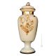 FASCINOSO Italienische Keramik Vase handgemacht 24k Goldfarbe Blumen Barockstil handbemalt