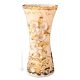 BELLOCCIO Italienische Keramik Vase handgemacht 24k Goldfarbe Barockstil handbemalt