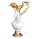 SUBLIME Italienische Keramik Vase handgemacht 24k Goldfarbe Swarovski-Kristalle Barockstil