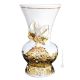 BENFATTO Italienische Keramik Vase handgemacht 24k Goldfarbe Swarovski-Kristalle 