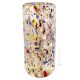 ARLECCHINO 105D Exklusive Vase Murano Glas Deko mundgeblasen 925 Blattsilber Murrine exklusiv