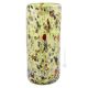 ARLECCHINO 105G Exklusive Vase Murano Glas Deko mundgeblasen 925 Blattsilber Murrine exklusiv