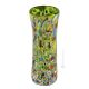 ARLECCHINO 207G Exklusive Vase Murano Glas Deko mundgeblasen 925 Blattsilber Venedig Stil