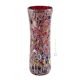 ARLECCHINO 207H Exklusive Vase Murano Glas Deko mundgeblasen 925 Blattsilber Venedig Stil