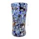 ARLECCHINO 208A Exklusive Vase Murano Glas Deko mundgeblasen 925 Blattsilber Murrine exklusiv