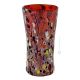 ARLECCHINO 208H Exklusive Vase Murano Glas Deko mundgeblasen 925 Blattsilber Murrine exklusiv