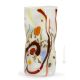 VASO SOSPIRI Italienische Vase Murano Glas Deko mundgeblasen modern wertvoll 925 Blattsilber
