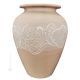ANFORA MARE Italienische Keramik Vase handgemacht gravierte Dekoration  handbemalt