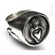 ANELLO EX VOTO LINIE TATTOO Ring mit Herz 925 Sterling Silber Nickelfreie authentisch Made in Italy