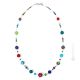 MILLEFIORI Murano Glas Schmuck Kette Damen mundgeblasene Glasperlen Murrine Perlenkette