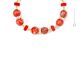 EMILY Murano Glas Kette Damen mundgeblasene Glasperlen Modeschmuck Aventurin Perlenkette modern