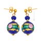 FIORE 8 Murano Glas Ohrringe Damen Luxus Schmuck 24k Goldblatt exklusiv Italienisches Design