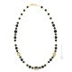 MIRHO Muranoglas Kette Damen mundgeblasene Glasperlen Modeschmuck 24k Goldblatt Perlenkette