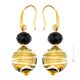 MIRHO 2 Murano Glas Ohrringe Damen Luxus Schmuck 24k Goldblatt elegant hochwertig Venedig Stil