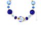 MARMO Muranoglas Kette Damen mundgeblasene Glasperlen Modeschmuck 24k Goldblatt Perlenkette