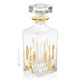 BOTTIGLIA CRYSTAL OPERA Kristall Flasche handbemalt authentisch 24k Gold-Farbe Details Venedig Made in Italy