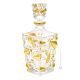 BOTTIGLIA CRYSTAL WHISKY GLACIER Kristall Flasche handbemalt authentisch Gold-Farbe Details 24k Venedig Made in Italy
