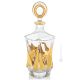 BOTTIGLIA CRYSTAL PRINCESS Kristall Flasche handbemalt authentisch Gold-Farbe Details 24k Venedig Made in Italy