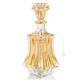 BOTTIGLIA CRYSTAL PRAGUE Kristall Flasche handbemalt authentisch Gold-Farbe Details 24k Venedig Made in Italy