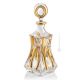 BOTTIGLIA CRYSTAL BAMBOO Kristall Flasche handbemalt authentisch Gold-Farbe Details 24k Venedig Made in Italy